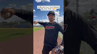 How This Cue Helped My Arm Path - From A Professional Pitcher #baseball