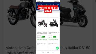 #Precios de #Italika 16/10/24 Para que tengas referencia con el #buenfin #Motos #viralvideo #méxico