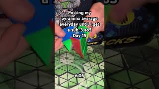 Posting my pyraminx average everyday until i get a sub-10 ao5  - Day 15