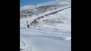 It is a beautiful winter day to get stuck in the snow in the village of Khatun, Iran