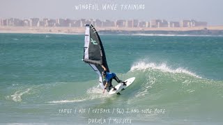 Wingfoil wave training in Dakhla