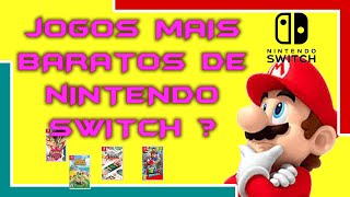 Jogos mais baratos de Nintendo Switch, aonde comprar?