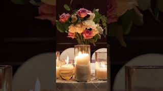 Flowers & Candles make the most ROMANTIC decor! #shorts #wedding #flowers #candles