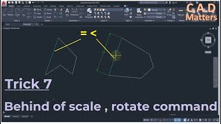 Trick7 - Behind scale and rotate command     ترك 7 - خبايا امر الدوران و امر التكبير و التصغير