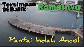 Antara siang dan malam Pantai Indah Ancol. Ada yang pernah ke sini?