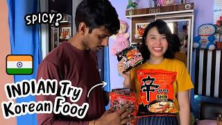 Indian Man Eats Korean Ramen for the First Time! 🇮🇳