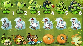 Pvz 2 Gameplay - All Plants Power Up Vs Frozen Chicken Zombie LEVEL 100 - Who's Best Plant ？