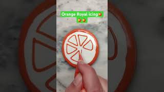 Orange Royal icing🍊🍊 #icing #art #royalicing #cakedecorating #celebration #fun#orange #cookies