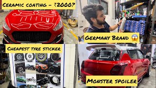 Cheapest Ceramic Coating 🥵😱 | Monster Spoiler | Universal Splitters | #tyrestickers #ceramic