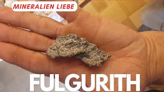 Fulgurit - Blitzröhre aus der Sahara aus Mineralien Sammlung