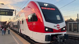 Caltrain 2022 Stadler KISS EMU 306 on Local train 260