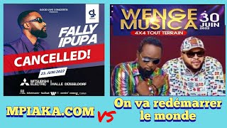 Fally Ipupa clash Wenge - voici les conséquences MPIAKA.COM JB Mpiana réplik ON A REDÉMARRÉ LE MONDE