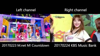 TWICE - Knock Knock [LIVE MR comparison]