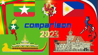 Myanmar(Burma) VS Philippines Comparison in 2023.