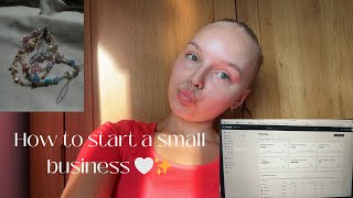 how to start a SUCCESSFUL small business✨ advice on starting and growing your small business ☁️🫧🪽