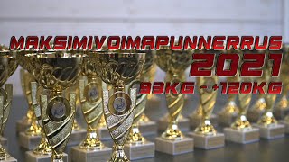 Maksimivoimapunnerruksen SM-kilpailut 2021 | 93kg 105kg -120kg +120kg