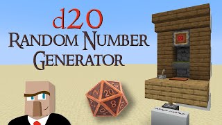 Minecraft Redstone d20 RANDOM NUMBER GENERATOR