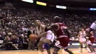 Blue Edwards fakes out Michael Jordan for And1 1992