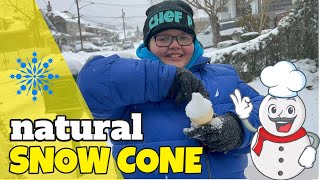 ❄️🍦 Natural Snow Cone | Chef P