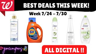 Best Walgreens Couponing Deals - ALL DIGITAL! - FREEBIES + Cheap Dove! (7/24-7/30)