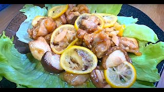 Fried chicken nugget with lemon sauce 🐓🍋🍲#chickenrecipe #lemonsauce #chickennugget