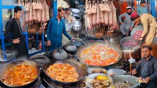 Traditional Street food of Marko Bazaar | Roosh Recipe | Pati Dani | Shinwari Karahi | Breakfast