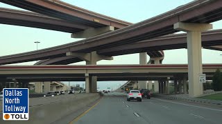 Dallas North Tollway SB & NEW Direct Woodall Rodgers Ramp