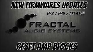 Reset o Amp Block depois de uma Atualização de Firmware