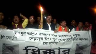 Torch March at cooghbehar by BJP(6)