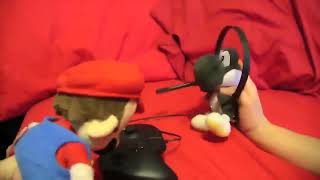 Black Yoshi beats up Mario