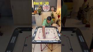 this is Next Level Skills in Carrom | Day 10/30 White Slam Challenge