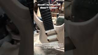 Now I’m confused. Custom multiscale fanned fret guitar? Or …bass?