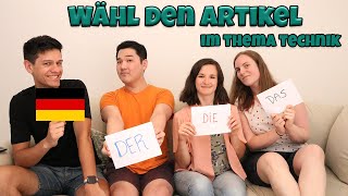 DER, DIE, oder DAS? - Wähl den Artikel zum Thema Technik