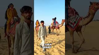 Scam in Jaisalmer #jaisalmer #tourism #desertsafari #camelride #registan #shorts #rajasthani #scamer