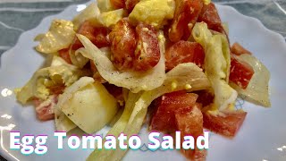 You never thought this salad exists! Easiest Egg Tomato Salad Recipe