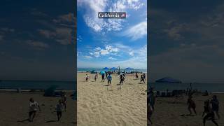 Beach volleyball game🏐🔥 Doran beach California🇺🇸 #volleyball #shorts #viral