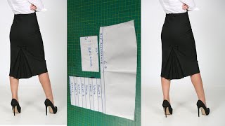 HOW TO MAKE A PLEATED BACK VENT OR SLIT FOR SKIRTS AND DRESSES