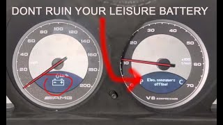 Mercedes R230 Electric consumer offline message. How to avoid ruining your consumer battery.