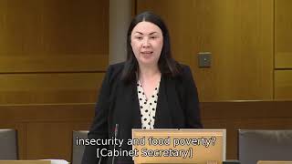 Monica Lennon MSP asks the Scottish Government about supply chains and  tackling food insecurity.