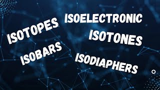 Isotopes|Isobars|Isotones|Isoelectronic|Isodiaphers|Chemistry for iit jam neet jee