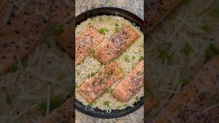 Salmon with Creamy Orzo