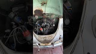 1200cc VW bug cold start #bug #beetle