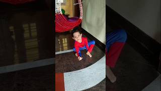 My cute spiderman on duty #babydivithbalaji #shorts #divith #youtubeshorts #kalaavarthemedia