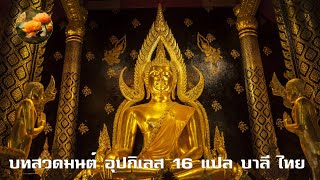 บทสวดมนต์อุปกิเลส 16 (แปล บาลี-ไทย) ตั้งจิต สมาธิ สวดมนต์ แผ่เมตตา