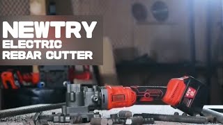 See the NEWTRY Cordless Rebar Cutter in Action: Effortless Cutting Demonstration!