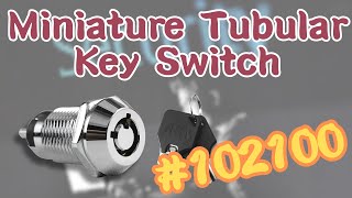 Miniature Tubular Key Switch #102100 | ABA Locks - compact | Small-Sized | High-Quality | safety