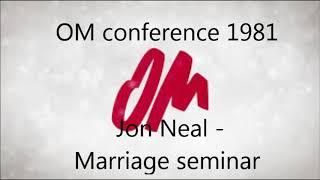 Jon Neal -  Marriage seminar