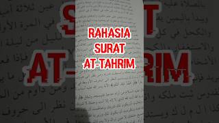 RAHASIA ALQURAN SURAT AT-TAHRIM