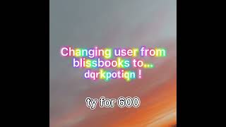 Changing user! Prev. bliissbooks