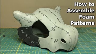 How to Assemble Foam Patterns - Foam Cubone Skull